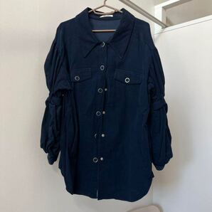 REDYAZEL レディアゼル コーデュロイシャツ シャツ ジャケット ネイビー トップス 春服 ミリタリーシャツ