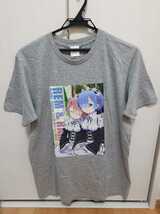 【新品】re:ゼロから始まる異世界生活 レム&ラムメイドプリントTシャツMサイズ_画像1