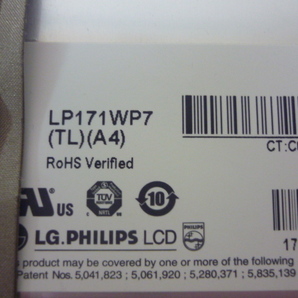 30日保証／送料無料 ■ LG Philips LP171WP7(TL)(A4) 17.1ワイド 光沢／WXGA液晶パネル／NEC VN750/Kより取り外し品（管4082801）の画像8