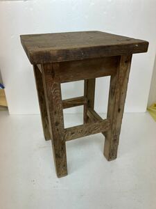 木製椅子 理科室 技術室 椅子 木組み 昭和レトロ