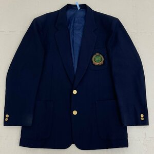 US572 (中古) 山形方面 校名不明 ブレザー 男子学生服 /L/VARSITYMATE/紺/冬服/冬用/男子学生/中学生/高校生/制服/学生服/卒業生品/