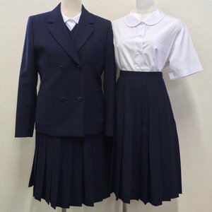 AT142-2(中古)栃木県 一条中学校 (旧制服) 6点セット /165A/L/W69/ブレザー/ベスト/スカート/ブラウス/OLIVE des OLIVE/TOMBOW/制服/卒業生