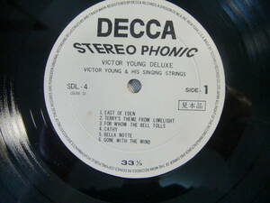 VICTOR YOUNG ＆ HIS SINGING STRINGS DELUXE ヴィクター・ヤング 　　ベスト盤！　　盤のみ　見本盤！　