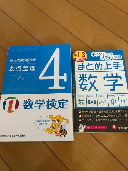 ☆数学検定要点整理4級☆中1〜3まとめ上手数学