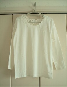  start Dio clip * function material race long sleeve pull over * eggshell white L* tag attaching 
