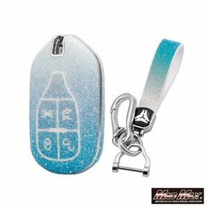  Maserati ek start si- diamond TYPE A TPU soft smart key case blue / Glantz lizmoMaserati[ mail service postage 200 jpy ]