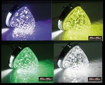 MADMAX トラック用品 電装 LED 16連バスマーカーランプ 12-24V兼用 ダウンライトSMD8連付 グリーン 10個SET/車幅灯 タイヤ灯【送料800円】_画像10