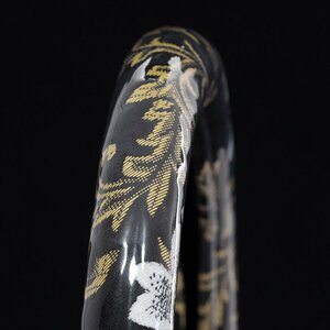 トラック用品 金華山 桜 さくら 極太ハンドルカバー ビニール付 ブラック ML/NEW ジェネレーション ブルーテック キャンター【送料800円】