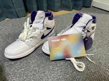 [新品・本物]NIKE ナイキ　Air Jordan 1 High OG Court Purple 28.0cm_画像2