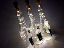 LED ボトルランプ 【 CORONA ３本セット 】オリジナル テーブルランプ コロナ ビール瓶 デスクランプ インテリア 電池式 予備電池10個付_画像2