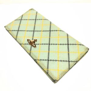 ヴィヴィアンウエストウッド Vivienne Westwood 長財布 二つ折り ライトグリーン