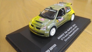 即決　UH　RENAULT　CLIO　SUPER　1600　モンテカルロ　2004　WRC　ルノー　クリオ　ルーテシア　スーパー1600　1/43　絶版　レア