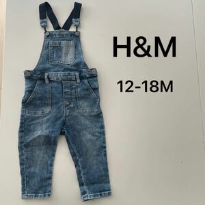 美品 H&M デニムオーバーオール ベビー キッズ 85