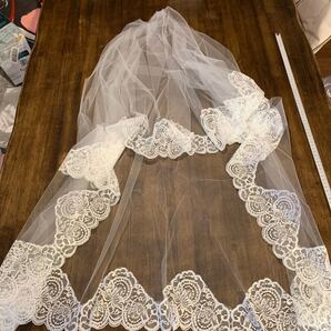 ウエディング ベール ふち総レース 値下げ