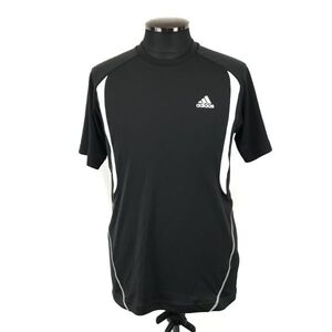 adidas★スポーツウェア/半袖Tシャツ【メンズM/黒/ブラック】アディダス◆BG728