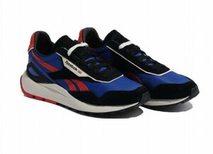  Reebok Reebok sneakers Legacy AZ GY0419 men's black blue red light weight Classic leather Legacy AZ running US8.5(26.5cm)