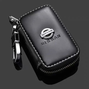  Nissan Logo attaching new model smart key case emblem key cover key holder men's lady's key storage PU stylish 