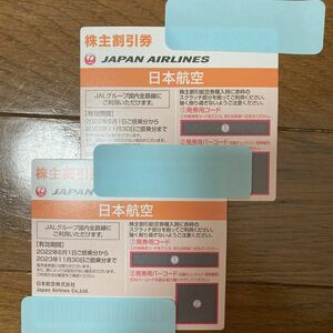 JAL日本航空 株主優待券　2枚セット　株主割引券