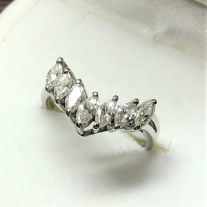 Pt900 ダイヤモンドリング ダイヤモンド/0.9ct 指輪 アクセサリー レディース 4.7g A2045-6