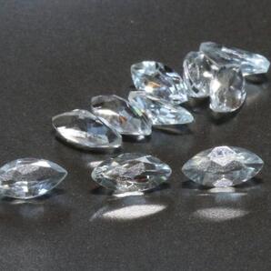 キレイ アクアマリン 3x6mマーキスのロット 10ケで2.20ct