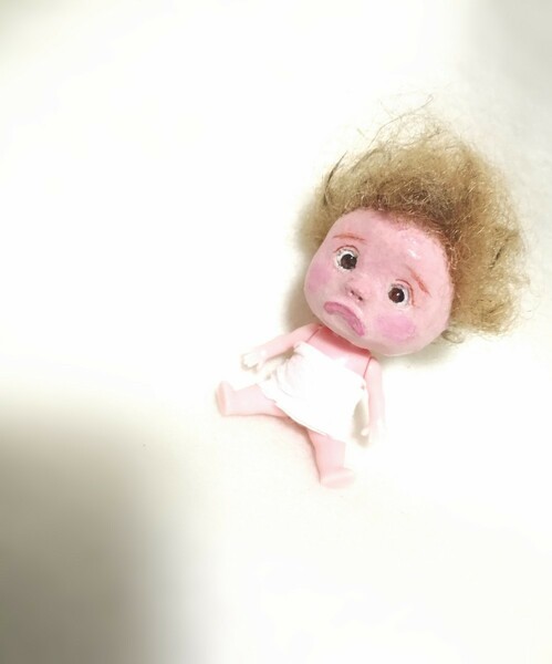 かわいい ベビーちゃん 男の子ドール 創作人形 リボーンドー 赤ちゃん人形 樹脂粘土ベビー