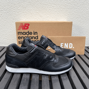 NB原宿店 公式オンラインストア限定 UK製 New Balance M576LKK BLACK US8.5 26.5cm レザー スエード 新品 イギリス英国製 黒 スニーカー