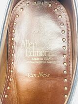 Allen Edmonds アレンエドモンズVanNess内羽根 パンチドキャップトゥ セミブローグ US6.5 ビジネスシューズ ブラック_画像8