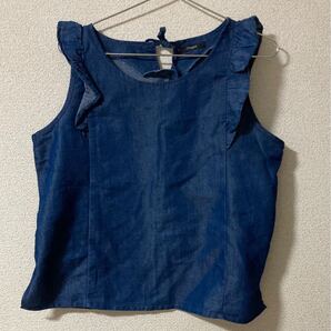 ノースリーブ タンクトップ フリル ノースリーブブラウス