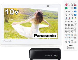 【新品訳あり(箱きず・やぶれ)】 Panasonic 10V型 ポータブル 液晶テレビ プライベート・ビエラ UN-10CE10-W ホワイト