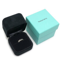 ティファニー Tiffany&Co Tナロー パヴェダイヤモンドリング #6.5 約6.5号 K18WG ホワイトゴールド 箱付き 美品_画像5