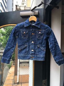 イギリス古着 デニムジャケット wrangler denim jacket vintage キッズジャケット kids 長袖 デニム ラングラー Gジャン MV940