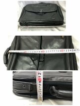 【中古品/KU】sacchi レザー くいだおれ人形ストラップ付 手提げバッグ レザーバッグ 2way ショルダー ハンドバッグ ブラック RS0818/0005_画像9