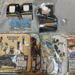 キングダムハーツ KINGDOM HEARTS 一番くじ ハンドタオル キーブレードチャーム キングダムチェーン 王様 ぬいぐるみ