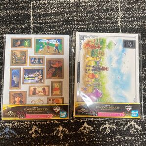 キングダムハーツ 一番くじ E賞 キャンバスボード 2種 ハンドタオル 5枚