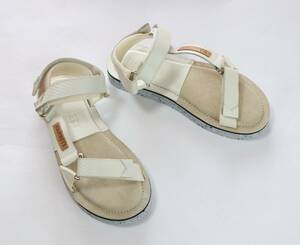 *HAMNETT* back with strap sandals (L,37015, white ) new goods unused 