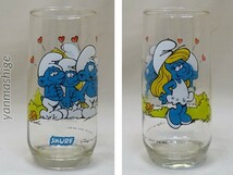 82年製 Smurfette スマーフェット スマーフ ビンテージ タンブラーグラス Smurf Hardee's ハーディーズ_画像1