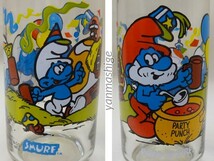 83年製 Papa Smurf パパスマーフ ビンテージ タンブラーグラス Hardee's ハーディーズ_画像8