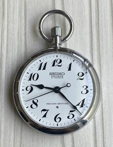 鉄道時計 セイコー SEIKO PRECISION 懐中時計 21石 手巻き 6110-0010