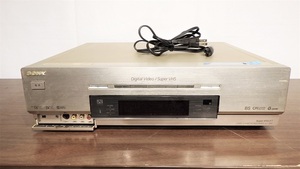 〆め1809 L-3 SONY　ソニー　DV/VHS ダブルビデオデッキ　WV-DR9 2001年 100V　BSチューナー内蔵S-VHSハイファイ／デジタルビデオデッキ