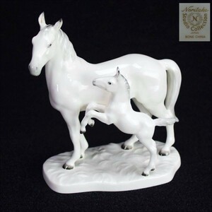 [ beautiful goods ] Noritake Noritake Studio collection horse. parent .figyu Lynn ornament 