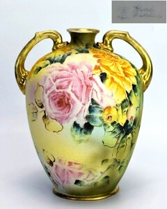 【美品】Noritake ノリタケ タペストリー　バラ　花瓶