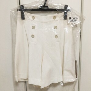 【新品未使用】ディノス RULe ルールスポンジークロスボタンデザインキュロット