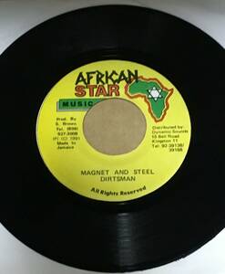 視聴あり / Love I Can Feel Riddim / Magnet And Steel - Dirtsman / レア早口 REGGAE レゲエ ７インチ レコード