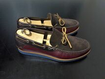 超美品 試し履き程度 フェラガモ8EE Ferragamo マルチカラーデッキシューズ 箱付 6206102_画像7