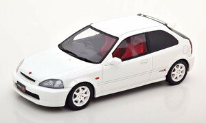 オットー 1/18 ホンダ シビック EK9 タイプR ホワイト 1997 Otto Mobile 1:18 Honda Civic EK9 Type R White 1997 OTM971