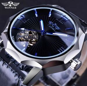 【★最安★新品★】腕時計 メンズ WINNER 高級海外ブランド ルミナス 機械式 ステンレス ビジネス