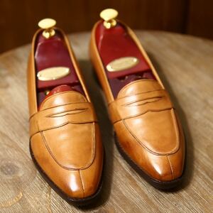 【新品/送料無料◎】Ralph Lauren ラルフローレン コインローファー 24.5 ブラウン ビジカジ マニッシュ 革靴