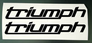 送料無料 Triumph Tank Decal Sticker トライアンフ オートバイ ステッカー シール デカール 2枚セット 200mm x 31mm