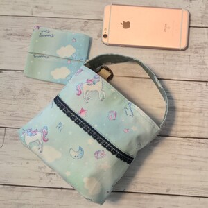 ハンドメイド ミニミニバッグ ミニポーチ バッグインバッグ オマケ付き 裏表両用