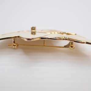 L024 和風 ブローチ 蝶々 ゴールドカラーデザイン SILVER シルバー IEI Japanese crafts broochの画像5